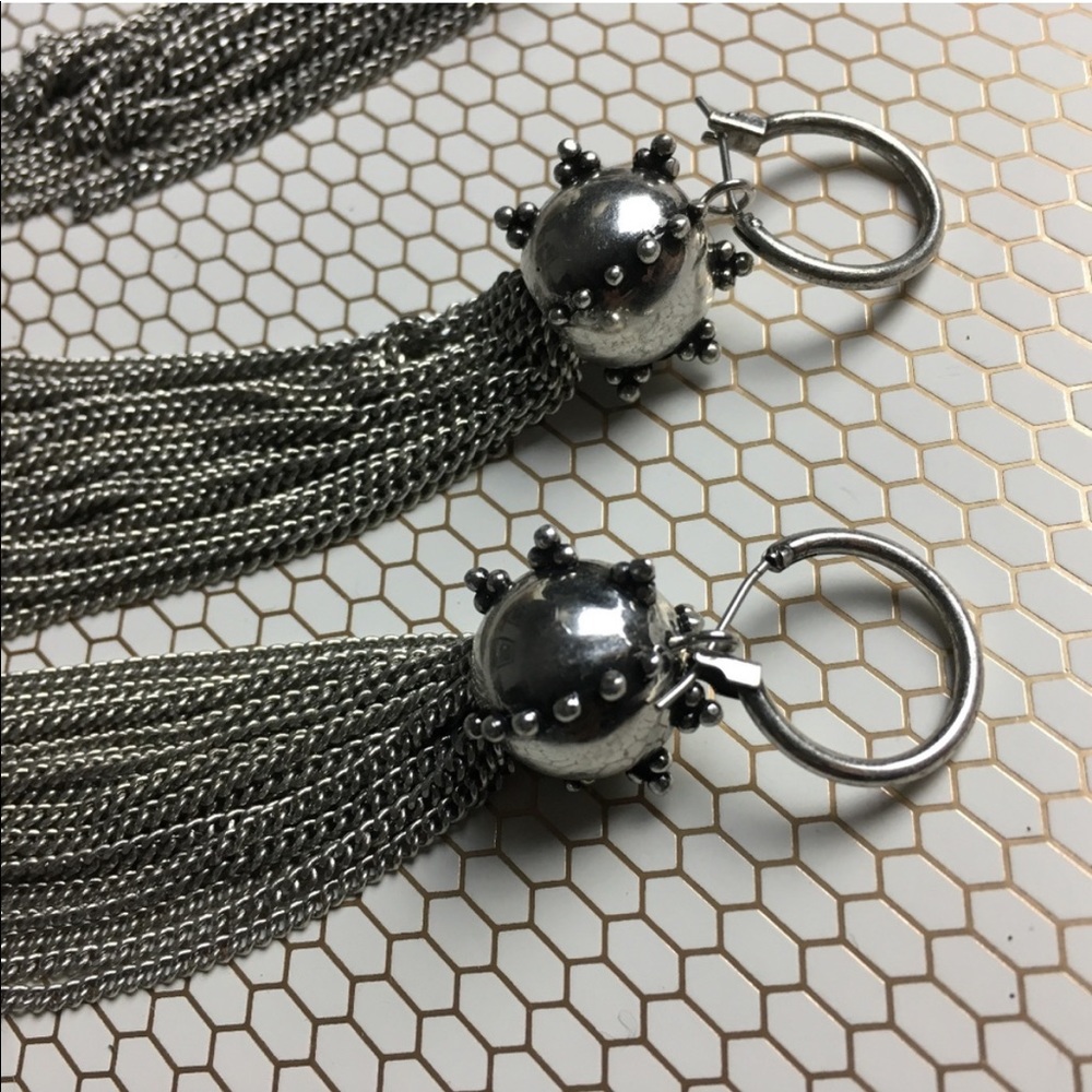 LUV AJ Baroque Tassel Earrings